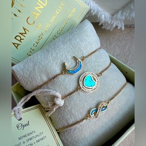 ARM CANDY by EYE CANDY 3 draw string bracelets set